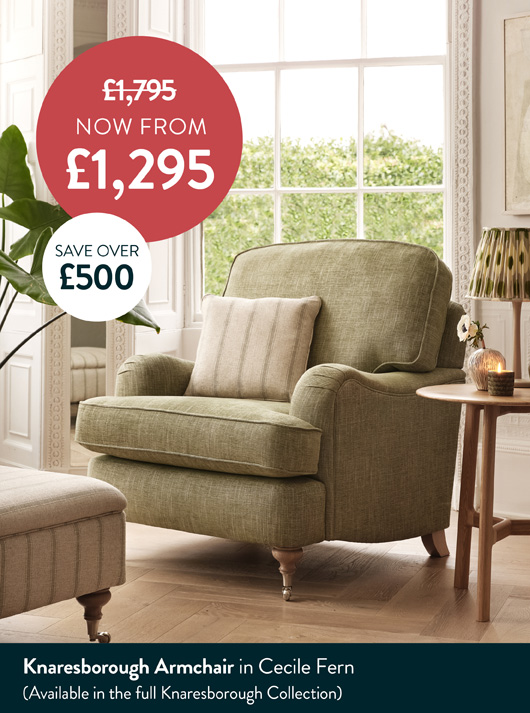 Knaresborough Armchair In Cecile Fern Knaresborough Armchair In Cecile Fern