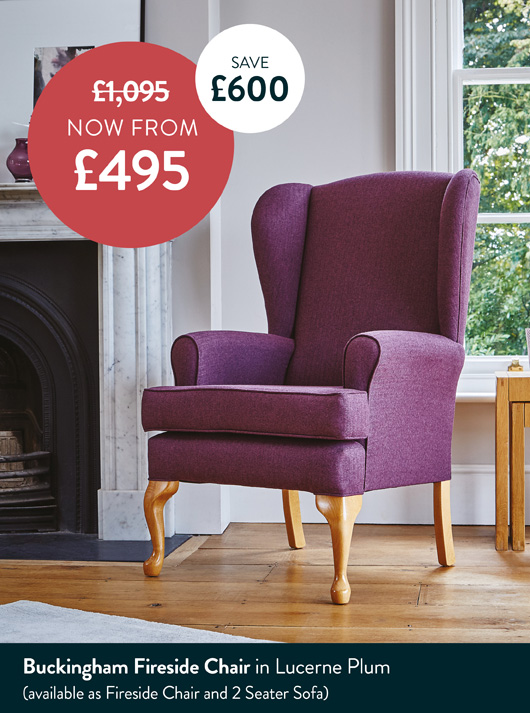 Buckingham Fireside Chair In Lucerne Plum Buckingham Fireside Chair In Lucerne Plum