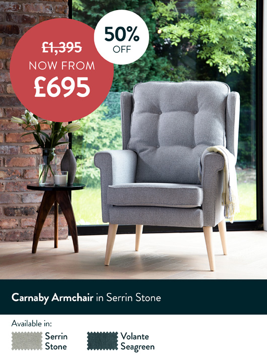 Carnaby Armchair In Serrin Stone Carnaby Armchair In Serrin Stone