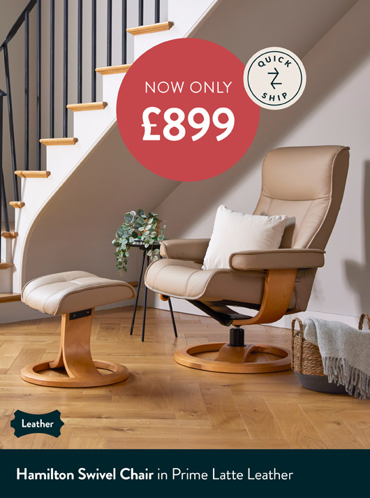 Hamilton Swivel Chair In Prime Latte Leather Hamilton Swivel Chair In Prime Latte Leather