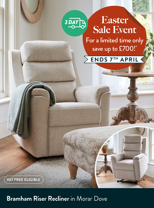 Bramham Riser Recliner in Morar Dove