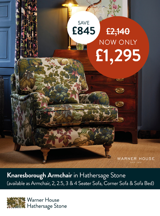Knaresborough Armchair in Hathersage Stone