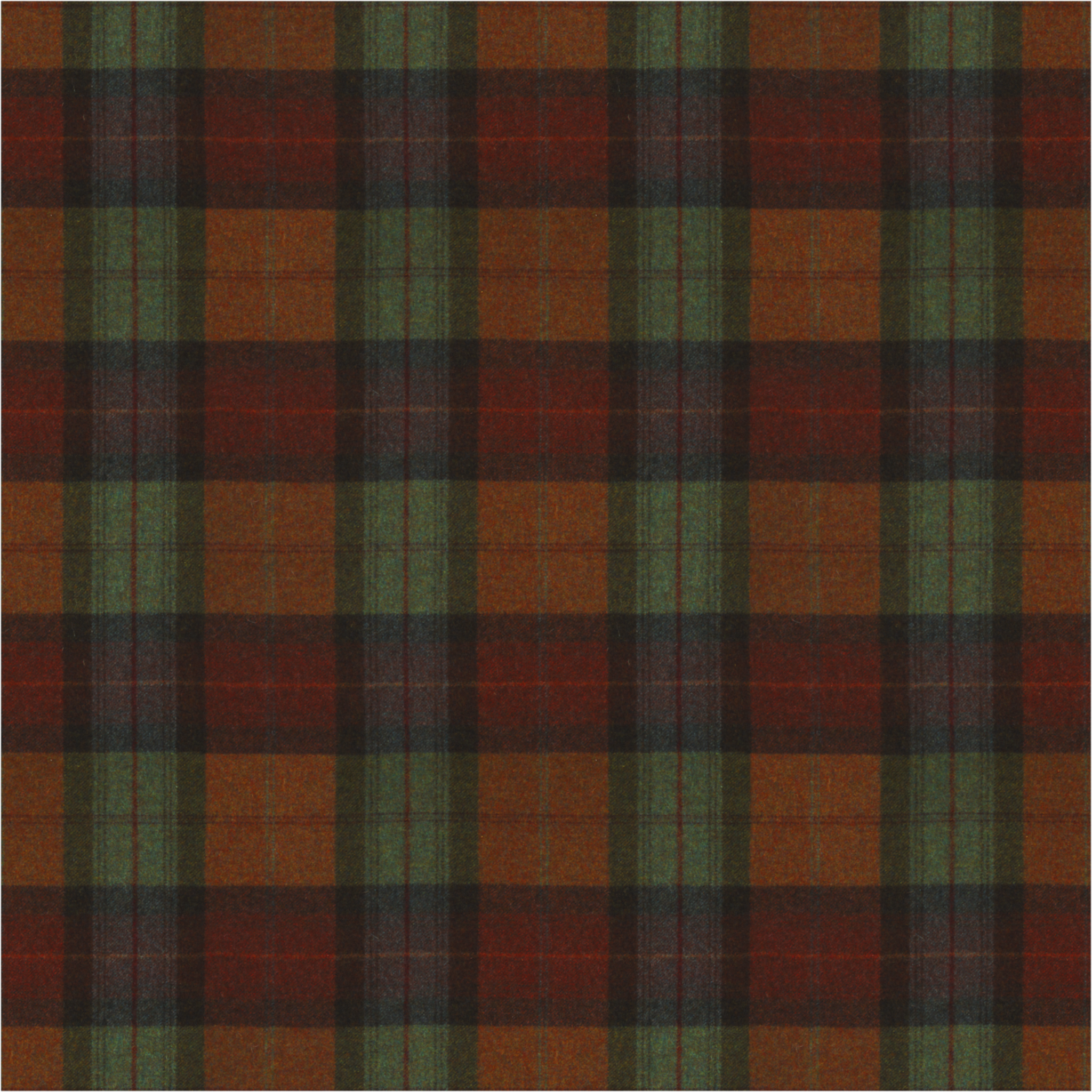 Solway Check Amber Fabric